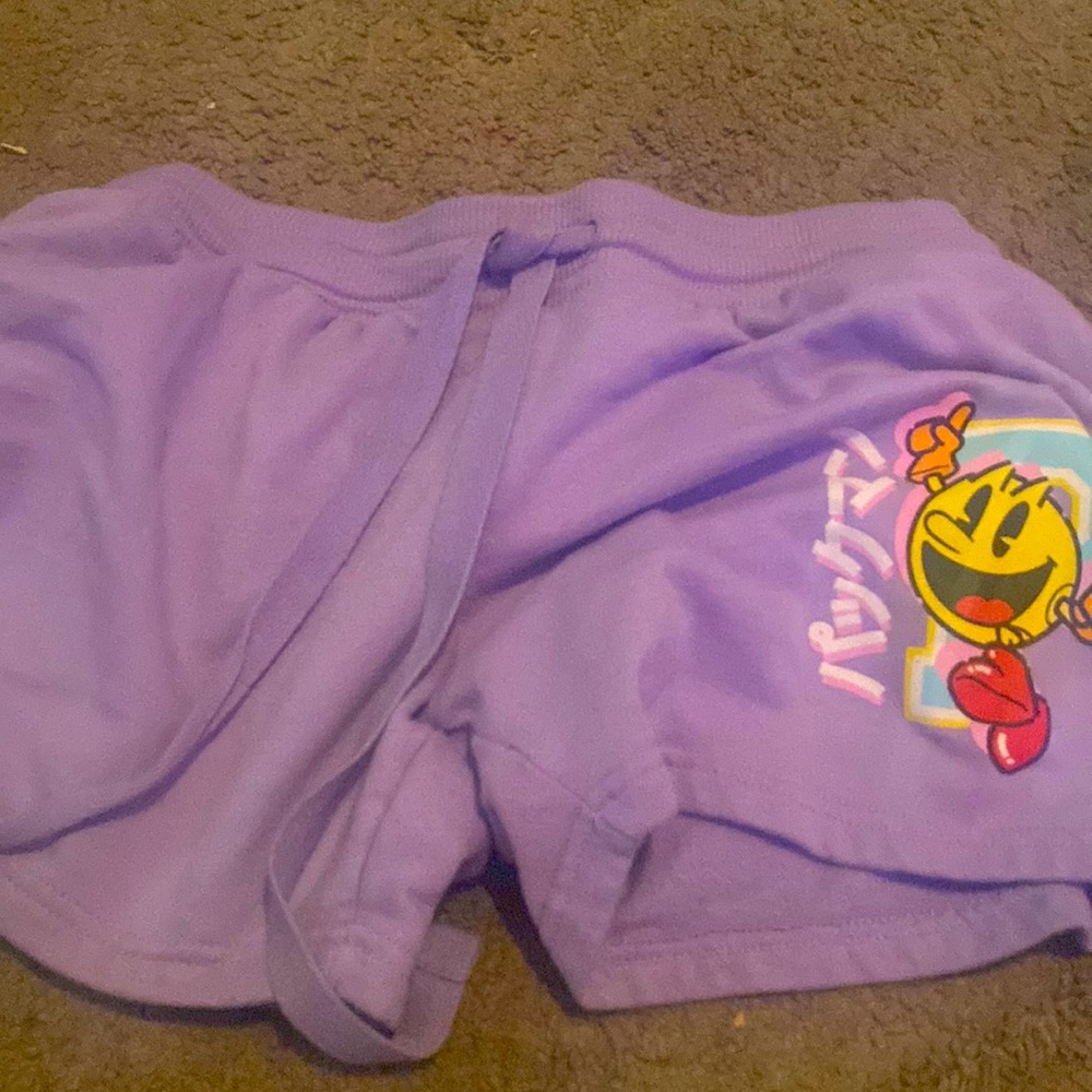 PAC Man kids shorts medium size with waist string comfy cotton shorts for kids